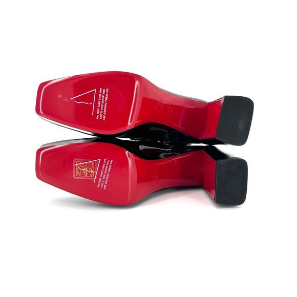 NEW Christian Louboutin Alleo 90 Patent Knee High Platform Boots 41 - Picture 8 of 9